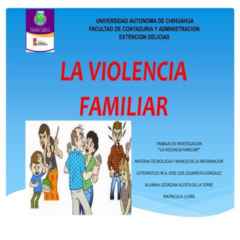 La violencia familiar