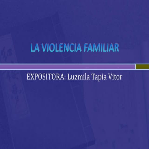 La violencia familiar diapositivas