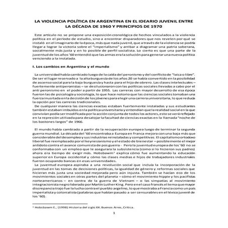 La violencia política