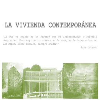 La vivienda contemporánea