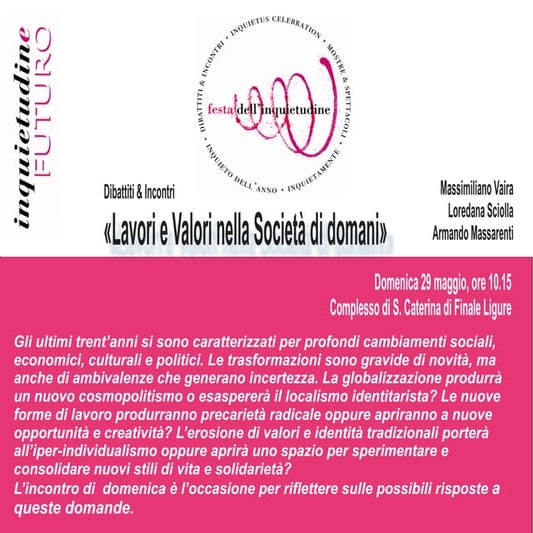 Lavori e valori nella società di domani