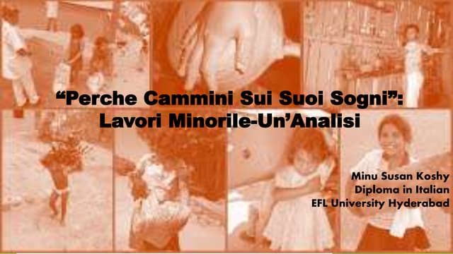 Lavoro minorile m