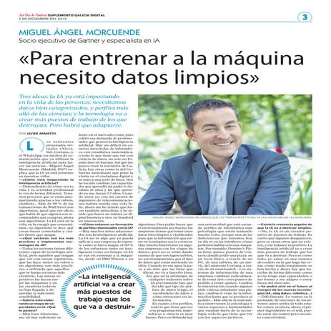 La voz de galicia suplemento digital. Inteligencia Artificial