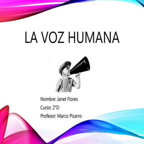 La voz humana | PPTX