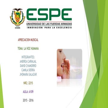 La voz humana | PPTX