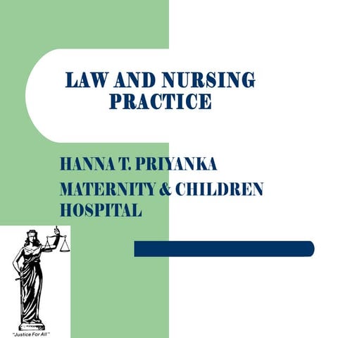 LAW  AND NURSING PRACTICE