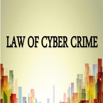 Law of-cybercrime