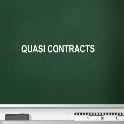 Law quasi contract