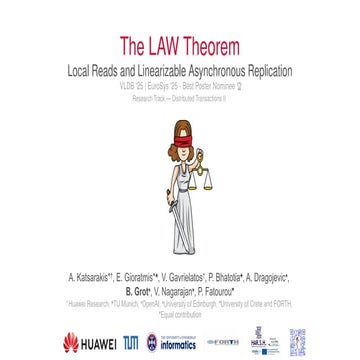 [VLDB'25] The LAW Theorem: Local Reads and Linearizable Asynchronous Replication
