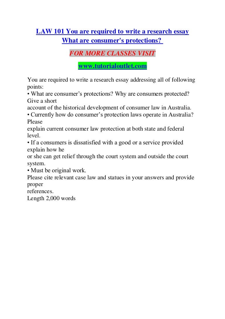 Essay on Consumer Protection - Words | Bartleby essay on consumer rights