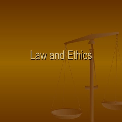 Law And Ethics | PPT