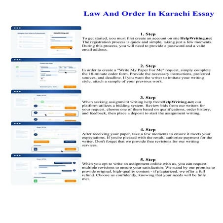 Law And Order In Karachi Essay. Online assignment writing service.