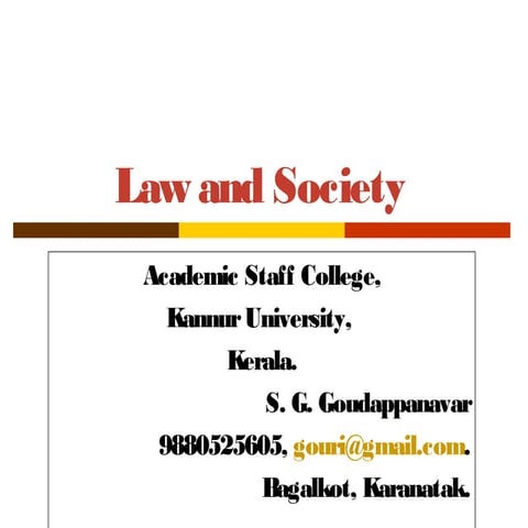 Law and society