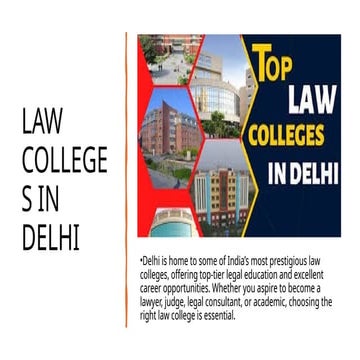 Top 10 Best Law Colleges in Delhi & NCR.