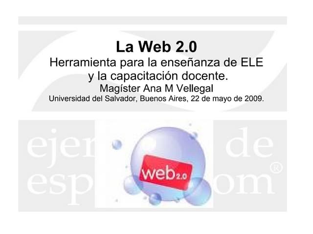 La Web 2.0 en la enseñanza de ELE y capacitación docente