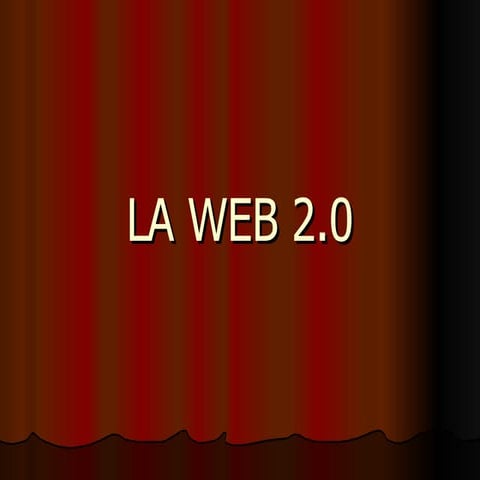La web 2.0 