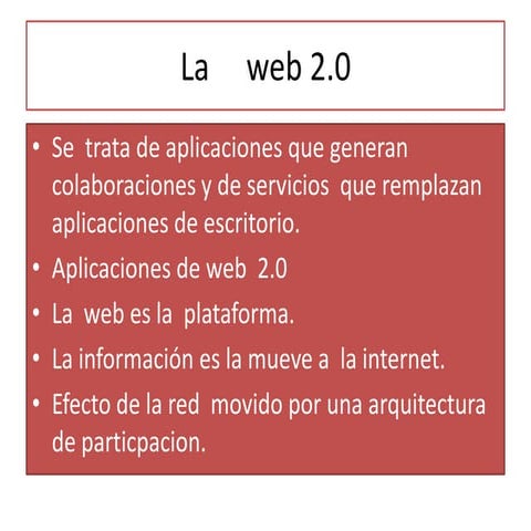 Mapa Conceptual - Web 2.0 | DOCX
