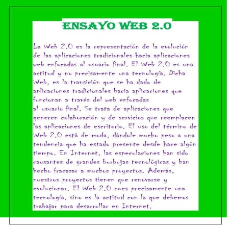 Mapa Conceptual - Web 2.0 | DOCX