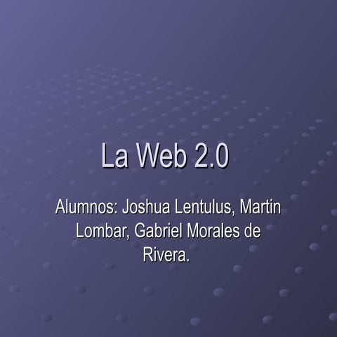 La web 2.0
