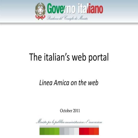 Italian citizen portal: Linea Amica
