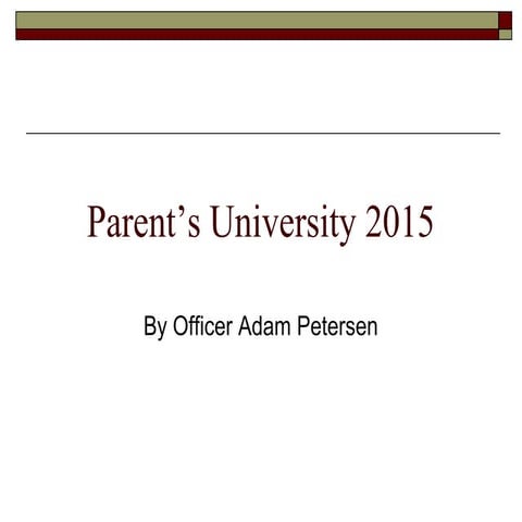 Discipline and Curfew