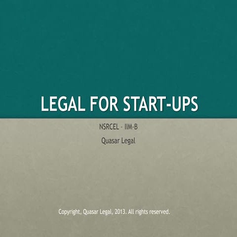 Legal For Startups