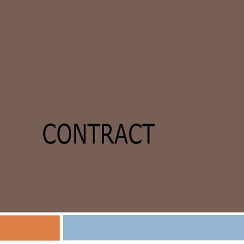 Law of contract