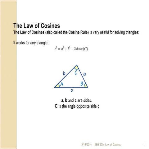 Law of Cosines