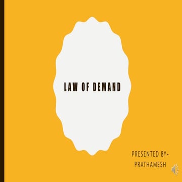 Law of demand