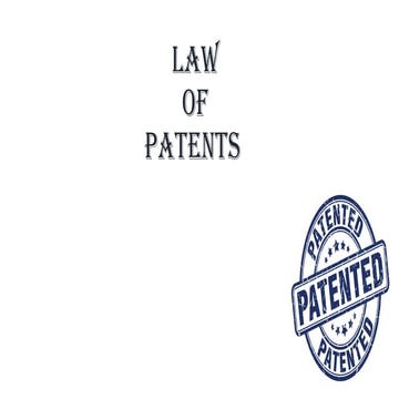 unit I of fourth semesterlawofpatents.pptx