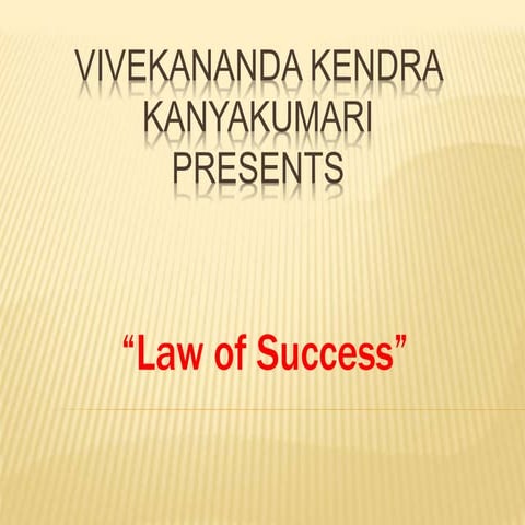Law of success