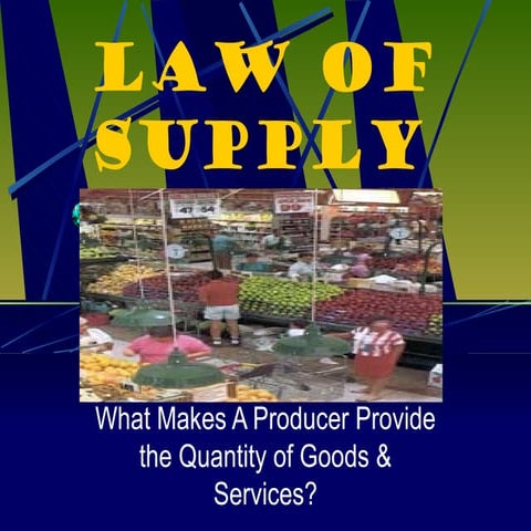Law of supply