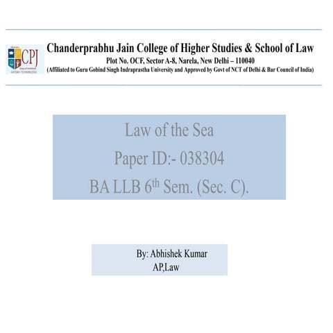 Law of the sea 