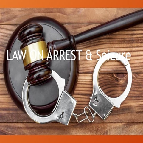 LAW ON ARREST & SEARCH  Procedure for security.pptx