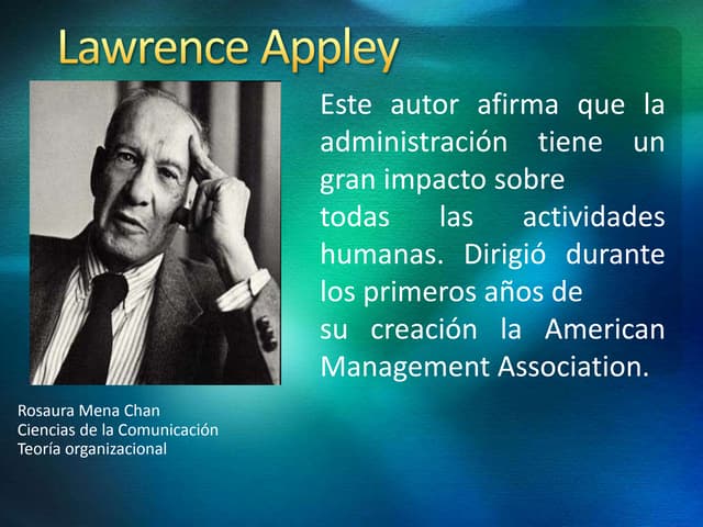 Lawrence appley | PPT