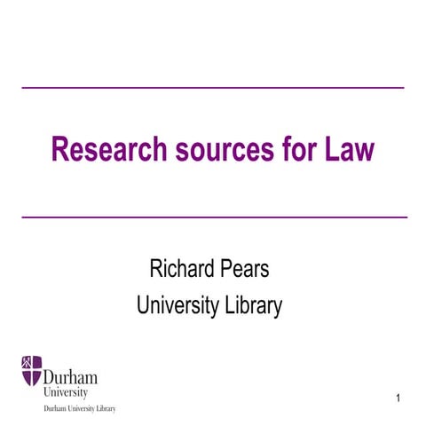 Law resources presentation 2014