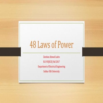 48 Laws of Power 