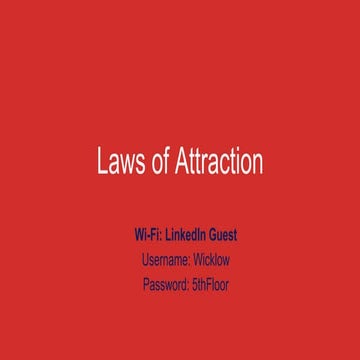 Laws of Attraction 