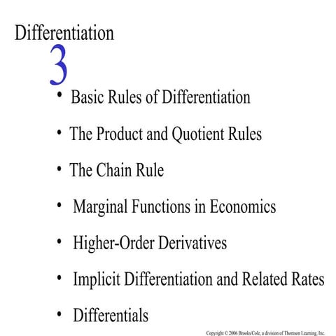 Comprehensive Introduction to Basic Calculus and Tangent Lines | PPTX