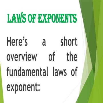 PPT-LAWS OF EXPONENTS-Topic in trigonometry.pptx