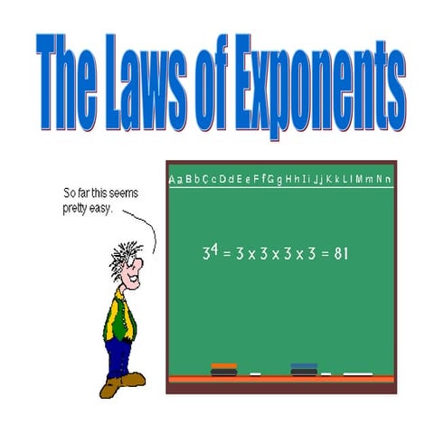 Laws of Exponents - Applying Properties of Exponents
