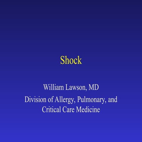 Lawson 2006 - Shock.ppt . | PPT