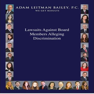 Lawsuits against board members alle...