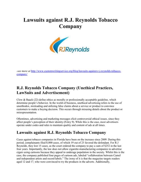 lawsuits against tobacco companies Iowa Attorney General files lawsuit Appeals Court upholds landmark ruling