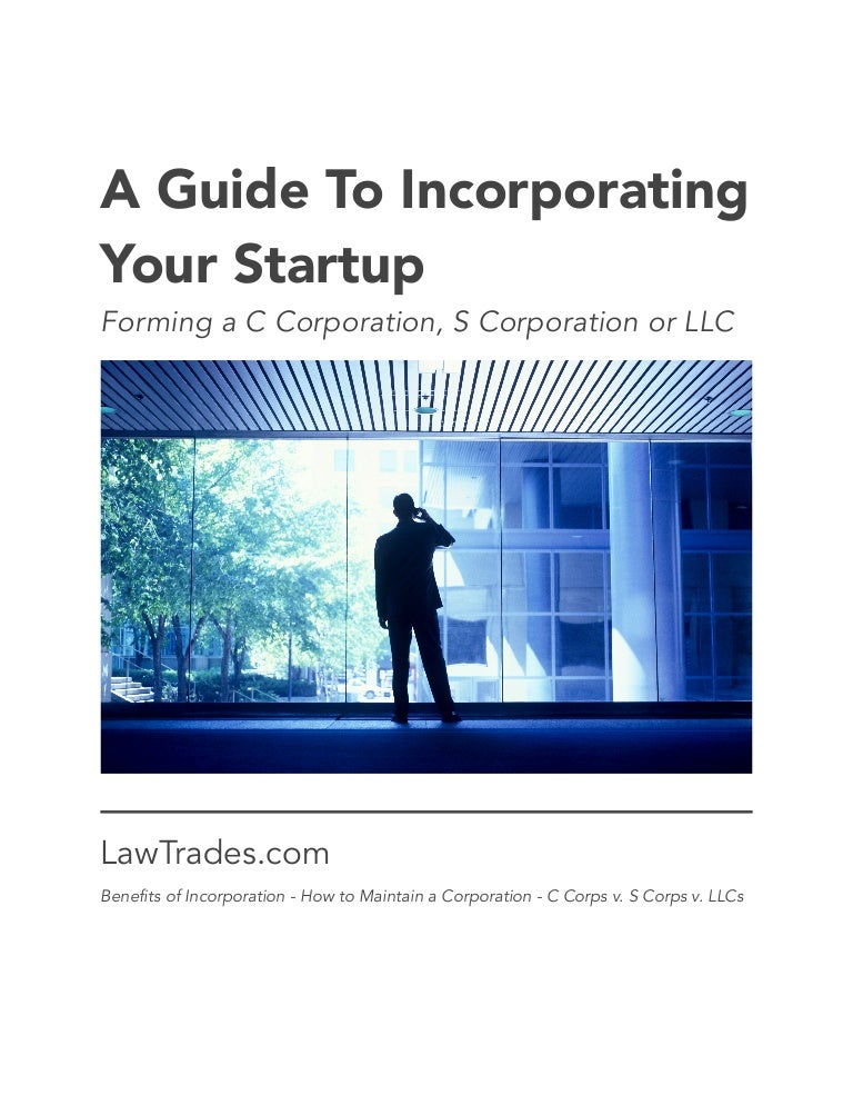 Startup Guide to Incorporating by LawTrades