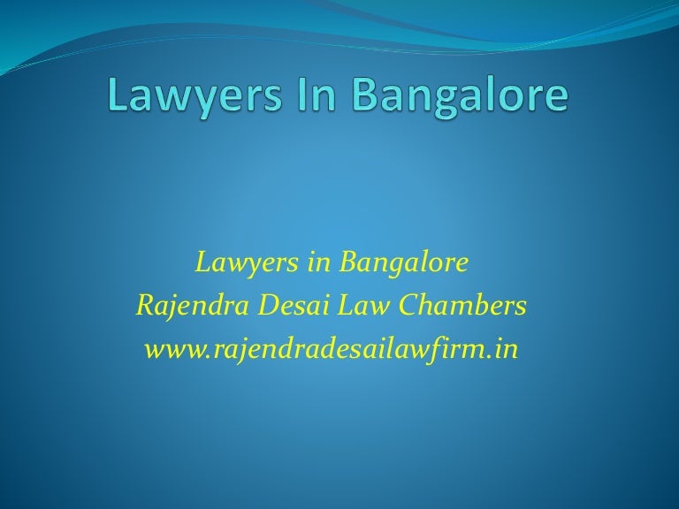 Lawyers in bangalore