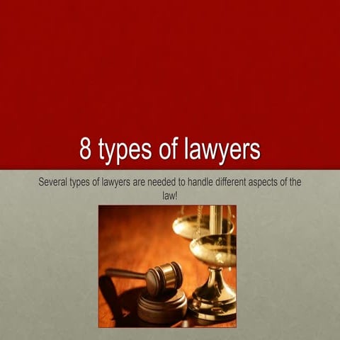 8 Types of Lawyers