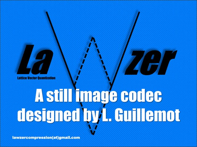 LaWzer, a still image codec designed by L. Guillemot