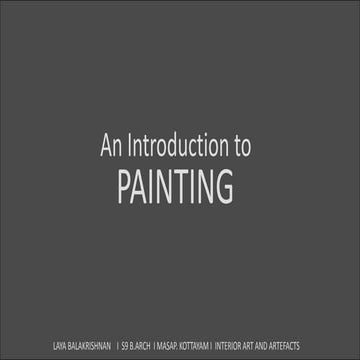 An Introduction to Paintings | PDF