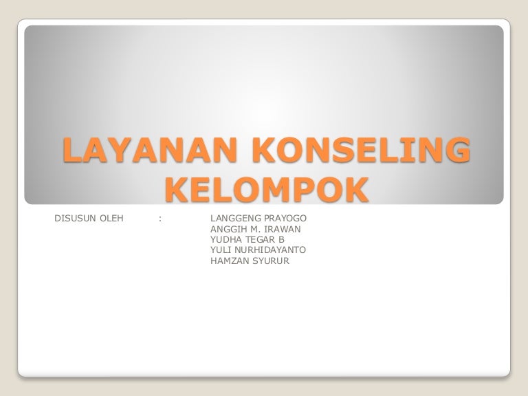 Layanan Konseling Kelompok